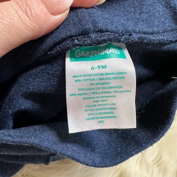 Garanimals Blue Leggings Kids 6-9 Months - Set of 2 - Picture 3 of 3